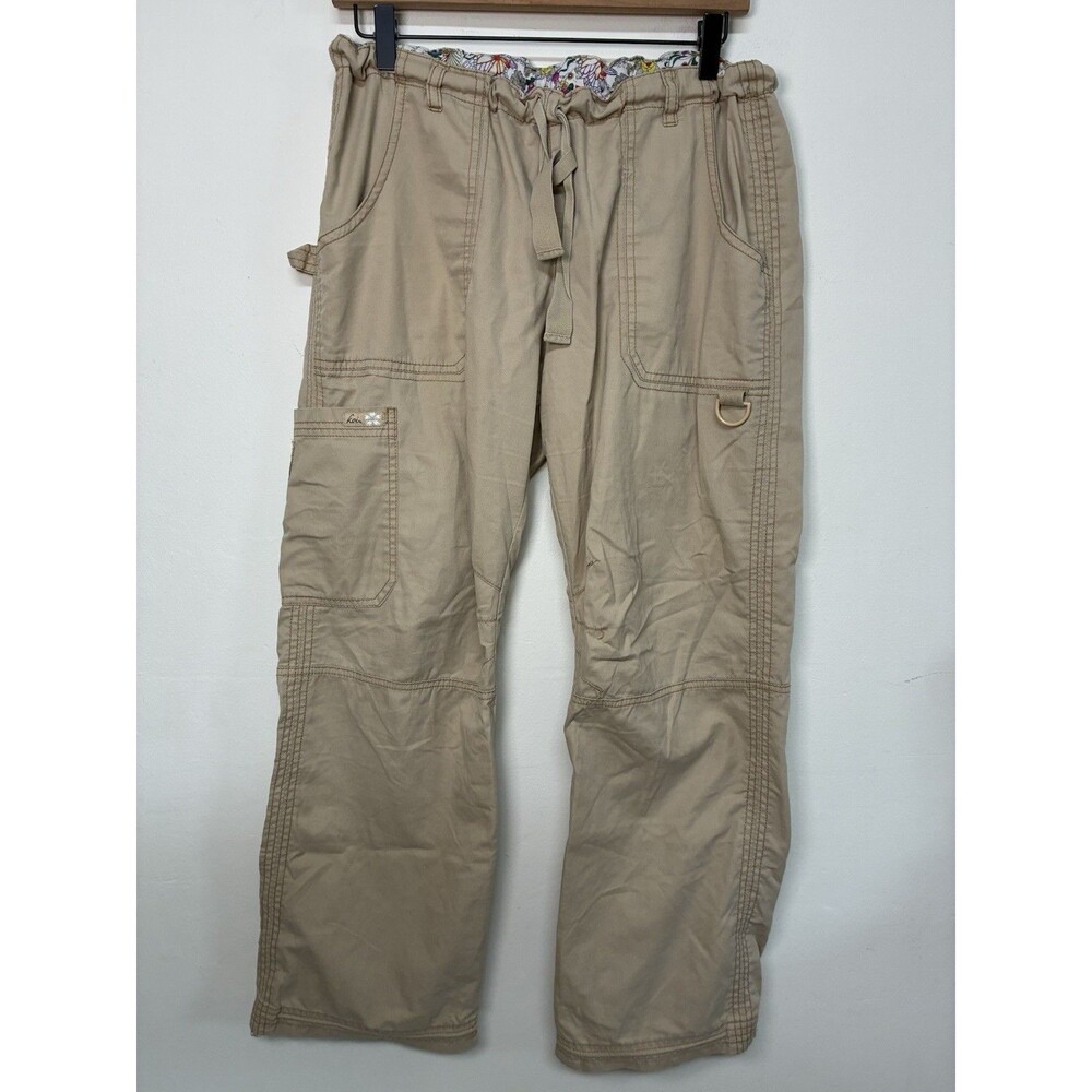 Koi Stretch Scrub Pants Women’s Medium Petite MP Camel Lindsey Nursing Medical